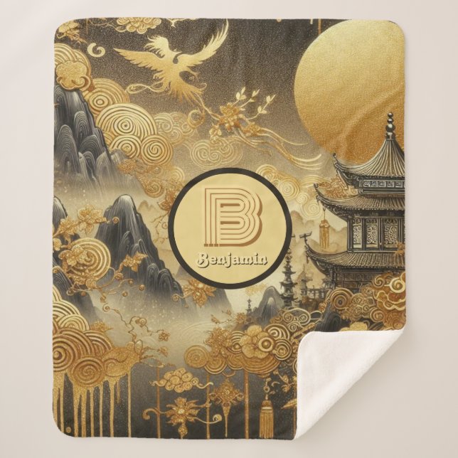 Chinesische Malerei Imitate Golden Dripping Mit Mo Sherpadecke (Vorderseite)