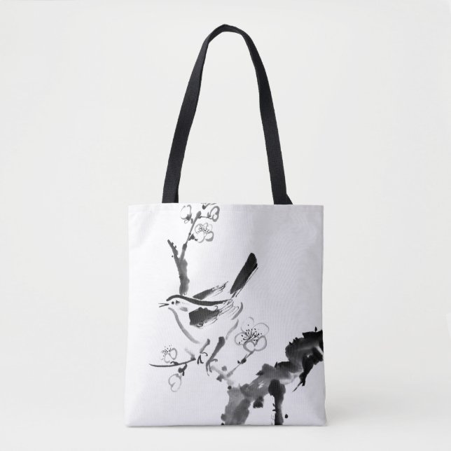 Chinesische Malerei, Pflaumenblüte und Vogel (Vorderseite)