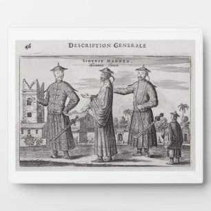 Chinesische Männer, eine allgemeine Beschreibung a Fotoplatte