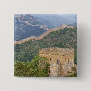Chinesische Mauer bei Jinshanling, China. 2 Button