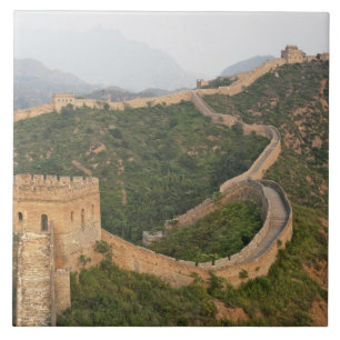 Chinesische Mauer bei Jinshanling, China, Asien Fliese