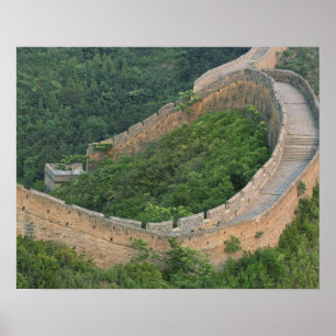 Chinesische Mauer bei Jinshanling, China. Poster