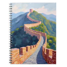 Chinesische Mauer Malerei Aquarell Notizblock