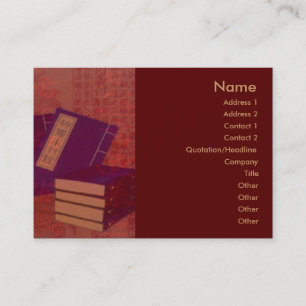 Chinesische Medizin-Visitenkarte Visitenkarte