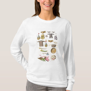 Chinesische MilitärWaffen und Kleid, Illustration T-Shirt