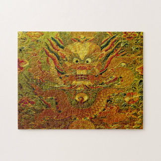 Chinesische Ming-Dynastie Stickerei des goldenen Puzzle