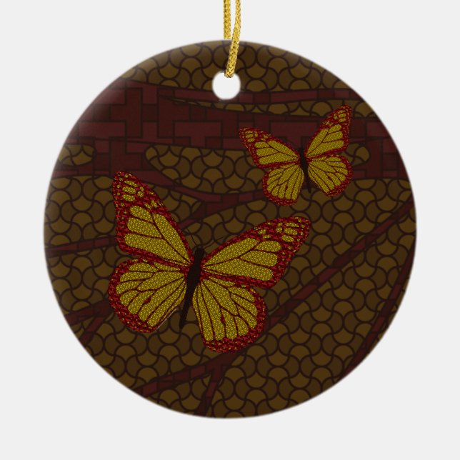 Chinesische Monarchschmuck Keramikornament (Vorne)