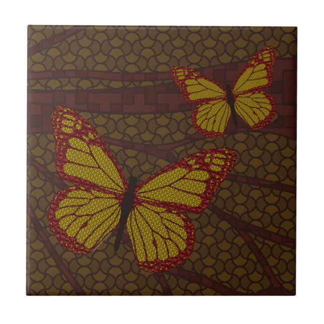 Chinesische Monarchtafel Fliese (Vorderseite)