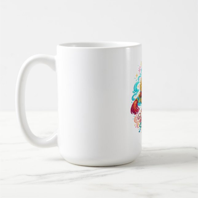Chinesische Münzen Glücksbringer Kaffeetasse | Fen (Links)