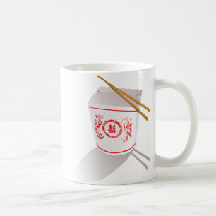 Chinesische Nahrung nehmen die grafischen Tasse