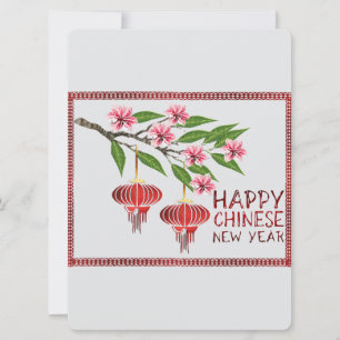 Chinesische Neujahrsgrüße Feiertagskarte
