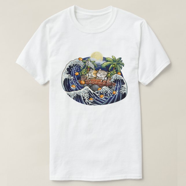 Chinesische Neujahrskatze T-Shirt (Design vorne)