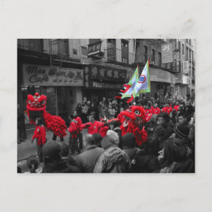 Chinesische Neujahrsparade NY Postkarte