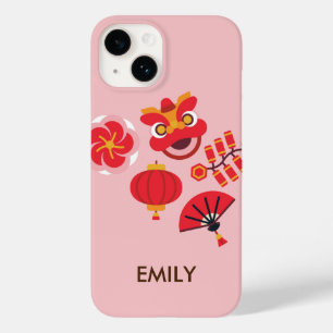 Chinesische Neujahrssymbole rosa Blossom Case-Mate iPhone 14 Hülle