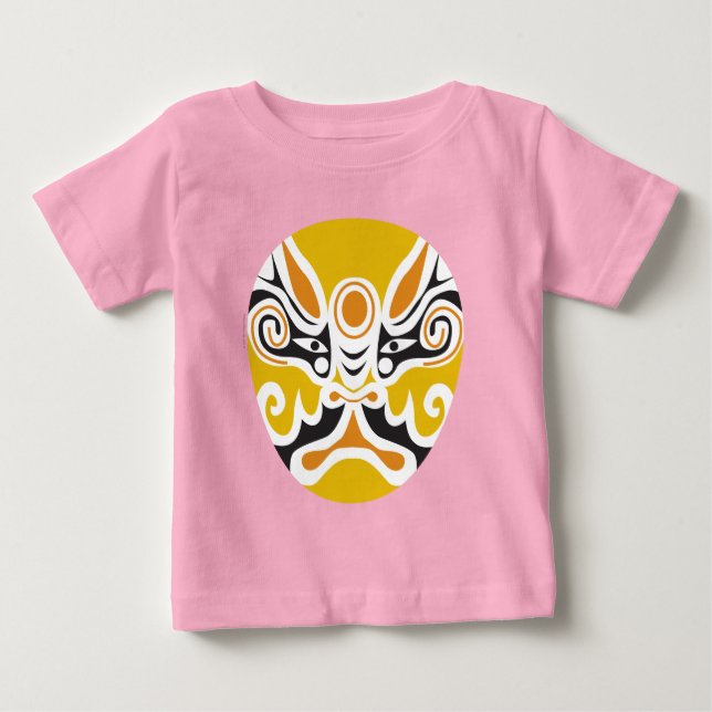 Chinesische Opernmaske aus der Mascarata™ Kollekti Baby T-shirt (Vorderseite)