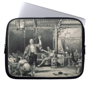 Chinesische Opium-Raucher, 'von der China in einer Laptopschutzhülle