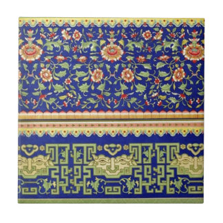 Chinesische ornamentale Kunst im Vintage-Stil Fliese
