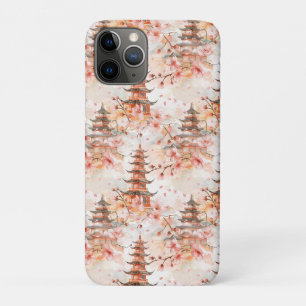 Chinesische Pagode mit Kirschblüten (1) Case-Mate iPhone Hülle