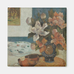 Chinesische Päonien und Mandoline von Paul Gauguin Magnet