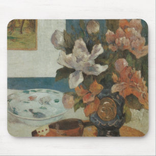 Chinesische Päonien und Mandoline von Paul Gauguin Mousepad