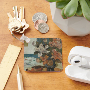 Chinesische Päonien und Mandoline von Paul Gauguin Schlüsselanhänger