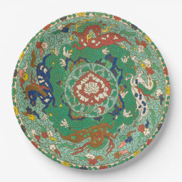 Chinesische Pferdedesignpapier-Teller Pappteller