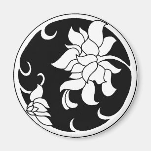 Chinesische Pfingstrosen-Blume - Magnet