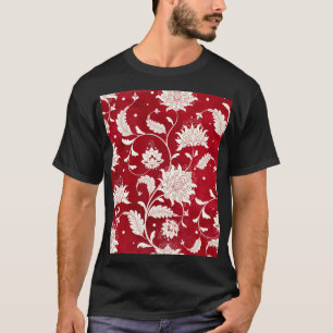 Chinesische Porzellannachahmung: Blumenmalerei T-Shirt