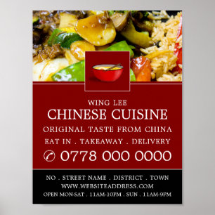Chinesische Restaurantwerbung Poster