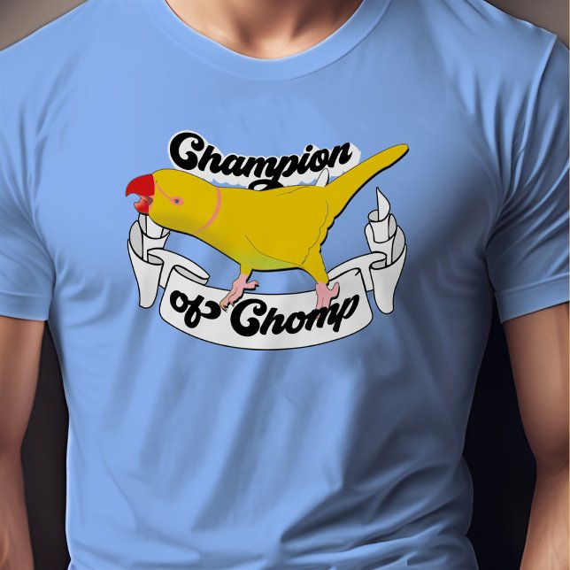 Chinesische Ringneck Gelbe Papagei Papagei Schombi T-Shirt (Von Creator hochgeladen)