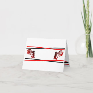 Chinesische Rooster-Note-Karte Karte