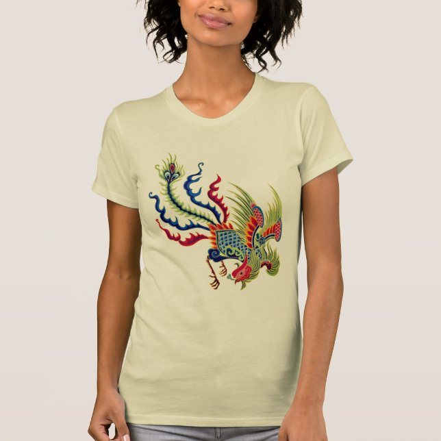 Chinesische Roosterkunst T-Shirt (Vorderseite)