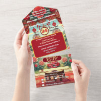 Chinesische Rose Rote Laterne