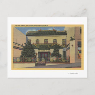 Chinesische Schule - San Francisco, CA Postkarte