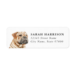 Chinesische Shar Pei-Adressetiketten