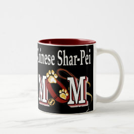 Chinesische Shar-pei-Mama Zweifarbige Tasse