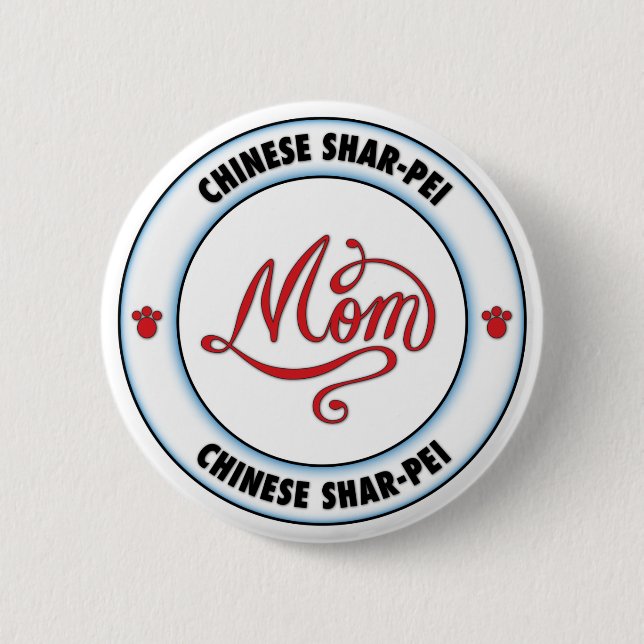 CHINESISCHE SHAR-PEI Mamma Button (Vorderseite)