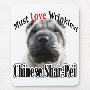 Chinesische Shar-Pei muss Liebe Falten. Mousepad