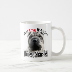 Chinesische Shar-Pei muss Liebe Falten. Tasse