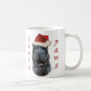 Chinesische Shar-Pei Santa Paws Kaffeetasse