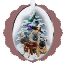 Chinesische Shar-Pei-Weihnachtsgeschenke