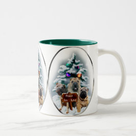 Chinesische Shar-Pei-Weihnachtsgeschenke Zweifarbige Tasse