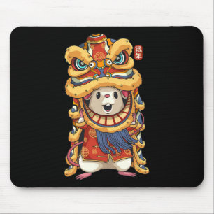 Chinesische Shirts für Männer, die Rat Drago tanze Mousepad