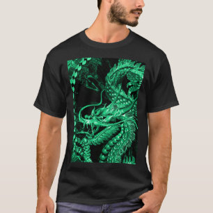 Chinesische Smaragdkaiser-Drache-Kunst T-Shirt