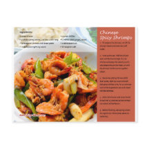 Chinesische Spicy Shrimps Rezept Postkarte