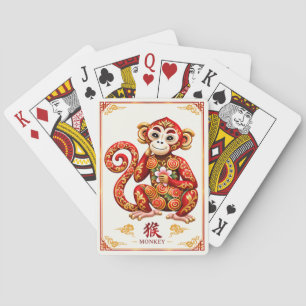 Chinesische Sternzeichen-Affen-Spielkarten Spielkarten