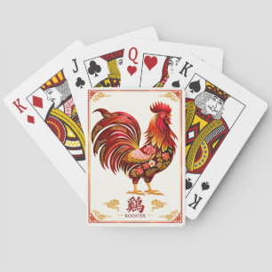 Chinesische Sternzeichen-Hahnekartenspiel Spielkarten