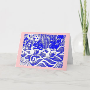 "Chinesische Stillleben-Valentinsgruß-Karte " Feiertagskarte