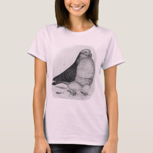 Chinesische Taubenfarbe Zeichnend T-Shirt