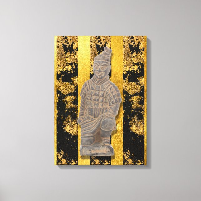 Chinesische Terracotta Warrior Canvas Print Leinwanddruck (Vorderseite)